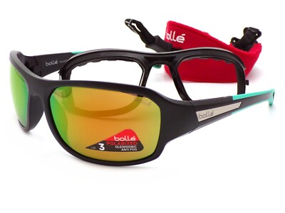 Bolle Whitecap Water Sport Sunglasses Black w/ Polarized Emerald