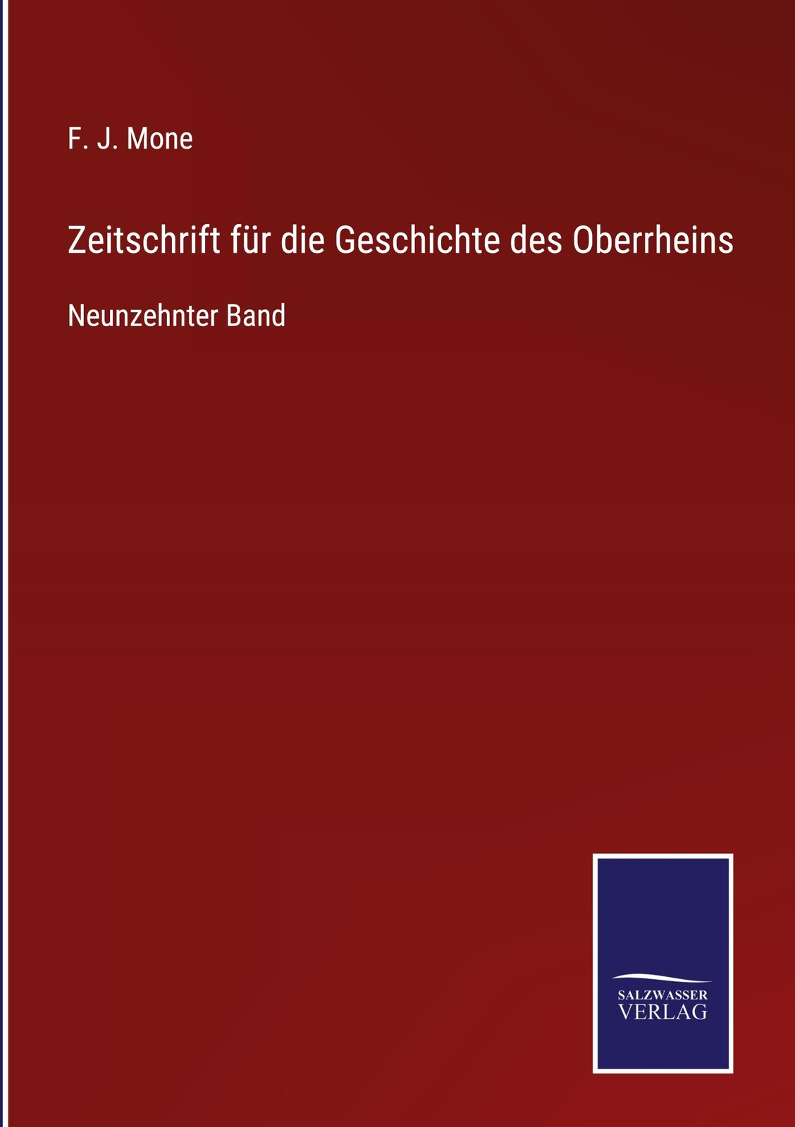 Thumbnail - Zeitschrift Für Die Geschichte Des Oberrheins