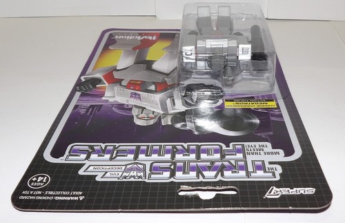 Figura de acción Reaction Super7 Transformers Chrome Commander Megatron 3,75" NUEVA - Imagen 7 de 8
