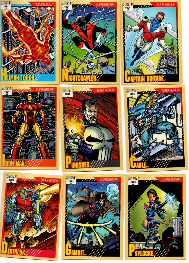 Marvel™ 1991 Super Heroes Series - Complete Set #1-161