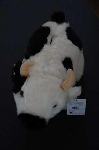 LEISURE TIME ANIMALS COW COIN BANK 12.5" PLUSH BANK - 第 1/5 張圖片