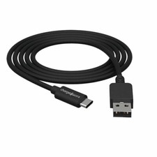 5ft Foot USB-A to USB-C Sync  Charge Cable Black Lot of 2pcs 506-075BK