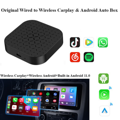 Android 11 Wireless Carplay AI Box Carplay&Android Auto Adapter 16GB