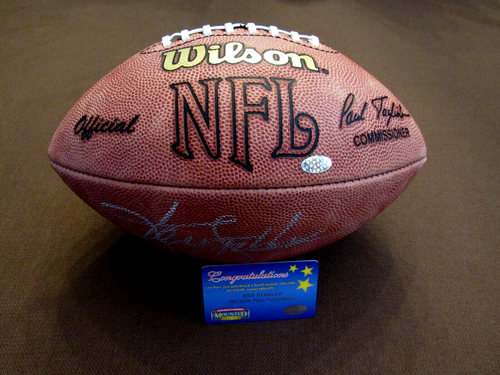 KEN KENNY STABLER OAKLAND RAIDER HOF FIRMADO AUTOMÁTICO WILSON NFL FÚTBOL MM BELLEZA - Imagen 2 de 4