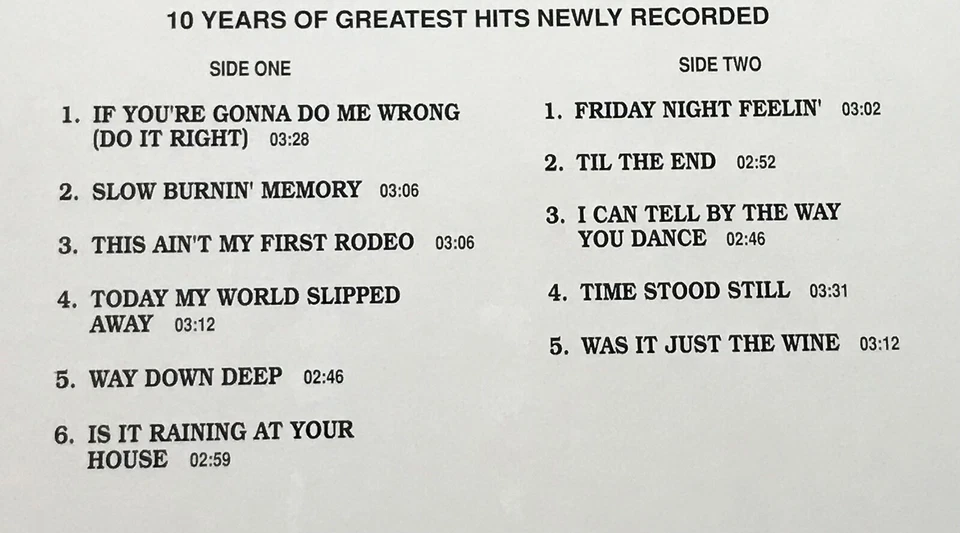 VERN GOSDIN: 10 Years of Greatest Hits Newly Recorded  (Vinyl LP Record Sealed) - Image 2 of 4