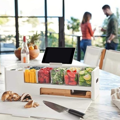 PrepDeck Recipe & Food Storage System Cutting Board Containers