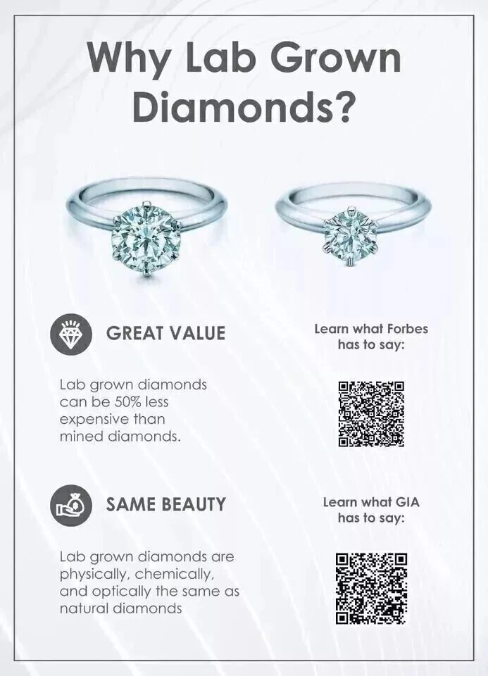 Anillo solitario redondo de platino y diamantes cultivados en laboratorio de 2,00 quilates F VS1 certificado IGI Foto 4 de 4