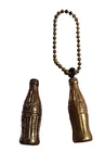 Vintage Brass Coca-Cola Coke Bottle & Keychain Miniature Advertising Lot