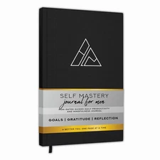 Self-Mastery Journal for Men - Daily Productivity Journal for Happiness, Grat...