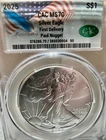 2025  Silver Eagle - MS70 CAC graded