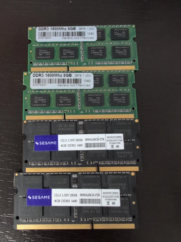 ATECH 6521 AA 5514 L/H445/ V 8GB DDR3 1600MHz SODIMM - Image 2 of 2