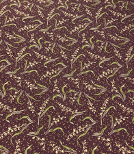 RJR FABRICS - THIMBLEBERRIES CLUB 2005 - CIRCLE OF LOVE-BROWN-- BY THE YARD