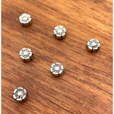Antique Silver Plated Flower Spacer Beads 500 Pieces 6mm x 3mm