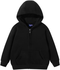 Toddler Hoodie for kids, Light Fleece Long Sleeve Sweatshirt with Pockets 5-7 y