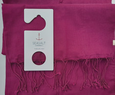 SEASALT CORNWALL SEA VIEW CLOVE FRINGED SCARF 100% COTTON - NEW & TAGS