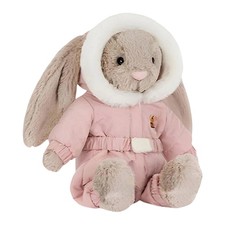 JC Snow Suit Beige Bunny Plush - Bashful BNWT Stuffed Animal Toy