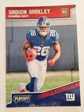 Saquon Barkley - 2018 Panini Playoff Rookie Card. rookie card picture