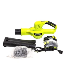 Green Lazyboi LA808-21V Cordless Leaf Blower w/X2 2 Ah Lithium Battery NEW.