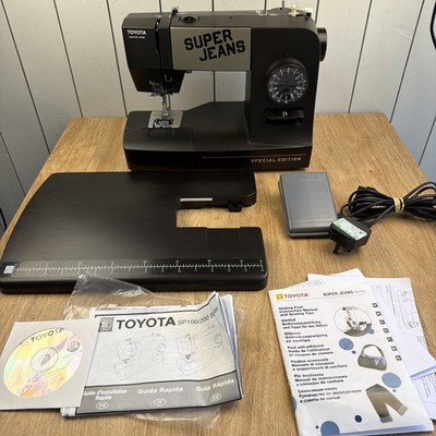 Toyota Super Jeans J15PE Nähmaschine + Ausziehtisch Fußpedal Qualität!!