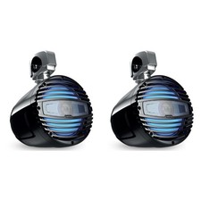 Hertz Marine HTX-8-M-CL-C 8" Marine Tower Coaxial Speaker with Clamps, Black ...