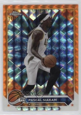 2023-24 Topps Chrome Orange Geometric Refractor 11/25 Pascal Siakam #29 1q2