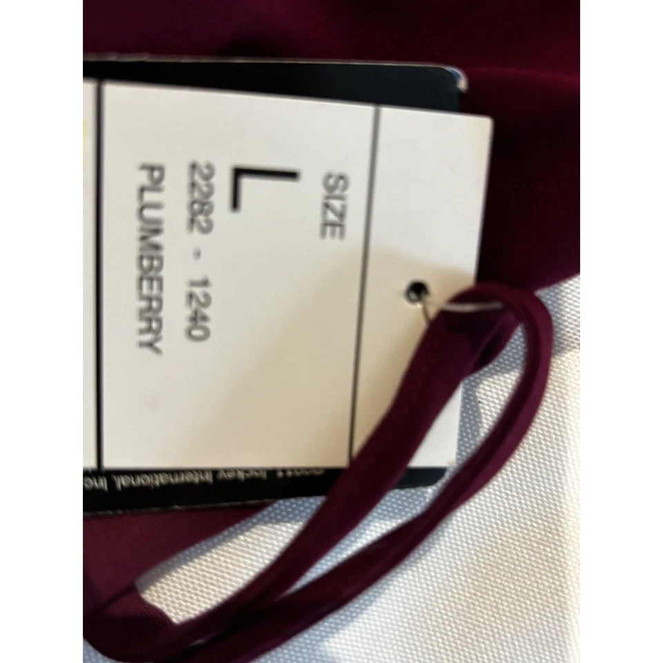 Blusa Médica Jockey Talla L Nueva Ciruela Bolsillos Enfermera Doctor Laboratorio Utilidad Carrera Foto 3 de 4