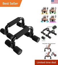 Sturdy Push Up Handles with Foam Grip - Ideal for Men  Women Fitness Training