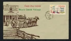 Canada #484, 1968 5¢ George Brown, Black Creek cachet FDC & split ring cancel
