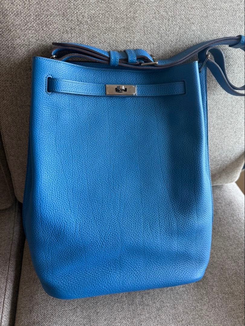 Hermes So Kelly 26 Blue Togo Shoulder 955327