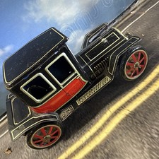 Vtg Cragstan Tin Toy Sedan Car Friction Motor Working 1950s Lithograph Japan 