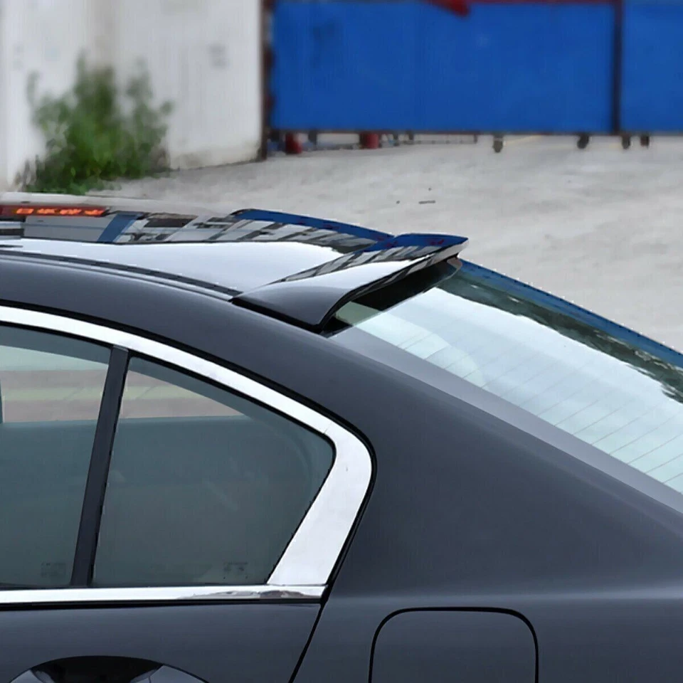 Para 03-08 Toyota Corolla JDM Alerón Visera Ventilación Techo Ventana Trasera Tintado Negro Foto 4 de 4