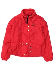 OBERMEYER Womens Ski Jacket US 10 Large Red Paisley Polyester WW14