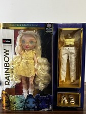 Rainbow High Delilah Fields- Buttercup Yellow Fashion Doll with Albinism &...
