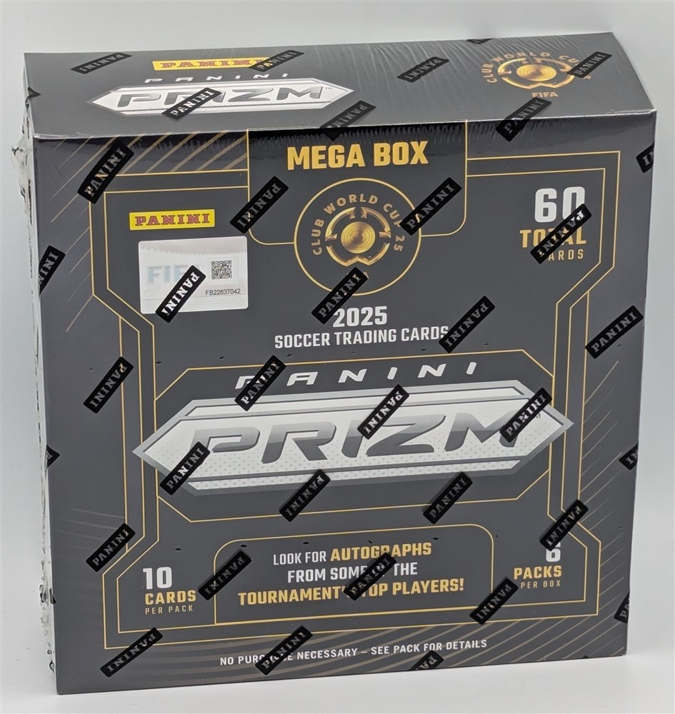 Factory Sealed Mega Box 2025 Panini Prizm Club World Cup Soccer