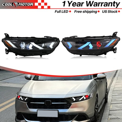 #ad #ad Red Devil eye LED Headlight For Honda Accord 2023 2024 2025 Front Lamps Assembly $699.00