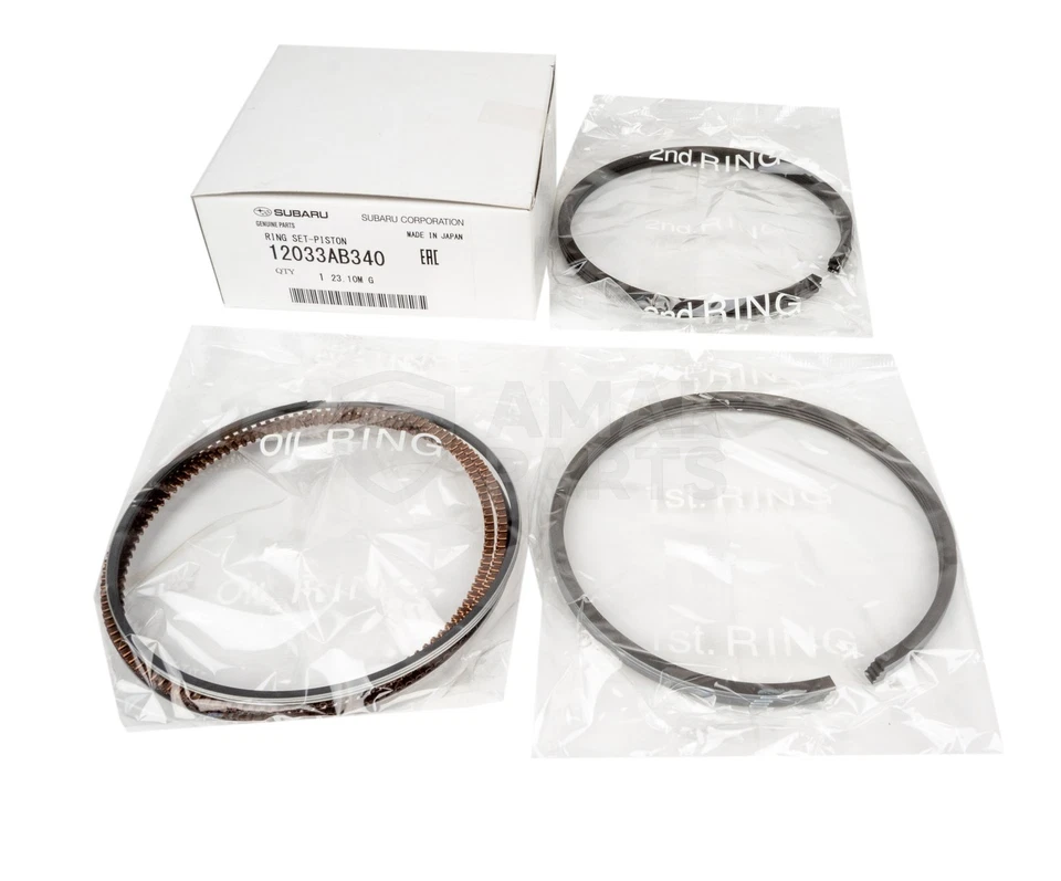 Anillos de pistón originales OEM para Subaru Forester Impreza Legacy Outback 12033AB340 Foto 2 de 4