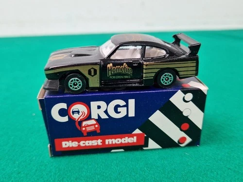 Vintage 1985 CORGI 53337 Homelite Ford Zakspeed Capri 3.0s Die-Cast Car & Box