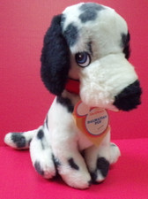 VINTAGE ORIGINAL DALMATION PUP PLUSH STUFFED TOY DOG  DISNEY EAR TAG USA MADE