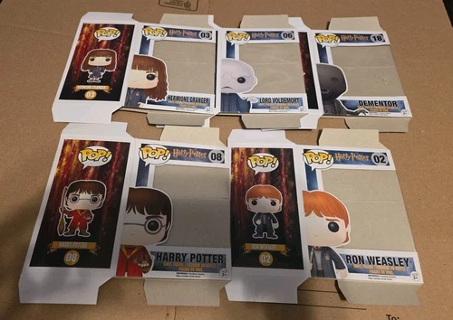 Funko Pop Lot Miscellaneous Lot Of 5 Box Only Flat Harry Potter