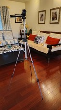 Ambico V-0555 54in Aluminum Tripod Pan/Tilt Head Quick Release Adjustable