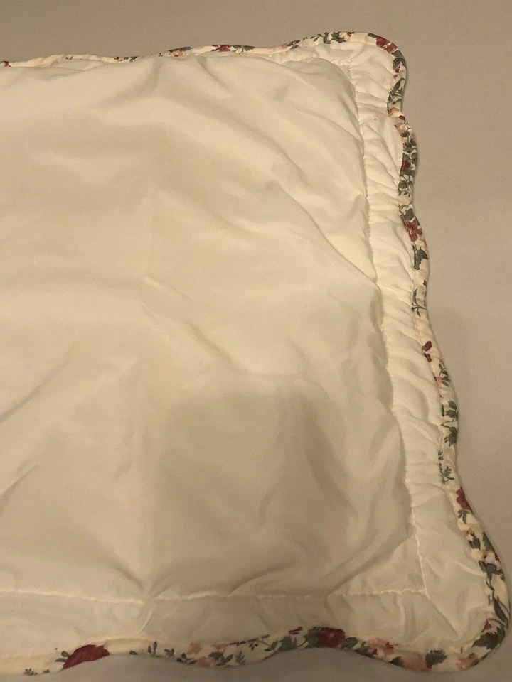 "Funda de almohada floral Shabby Chic Cottagecore rosa verde 20x33,5"" usada" Foto 4 de 4