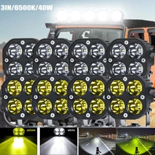320W 3inch LED Work Light Spot Cube Pods Bar Driving Fog Lamp Offroad Truck SUV
