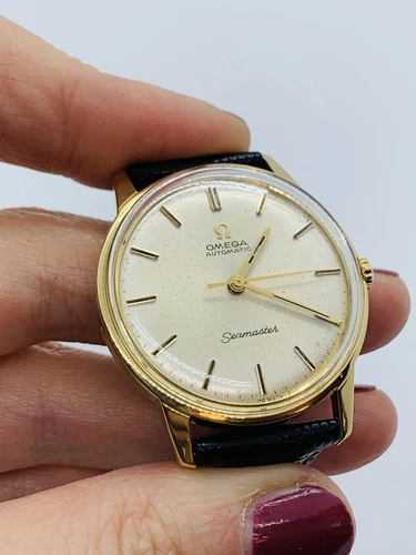 Omega Seamaster 18kt Yellow Gold Automatic Vintage Perfect Rare