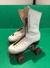Vintage Hyde Betty Lytle Silver Medal Rollerskates Cleveland Challenger sz 5.5
