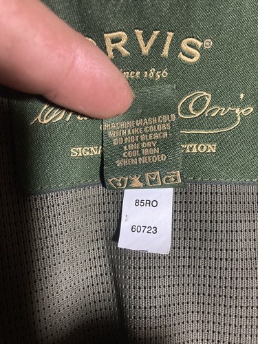 Orvis Jacket RN 70534 Olive Green Size Large W/Hood! “new” - Picture 6 of 7