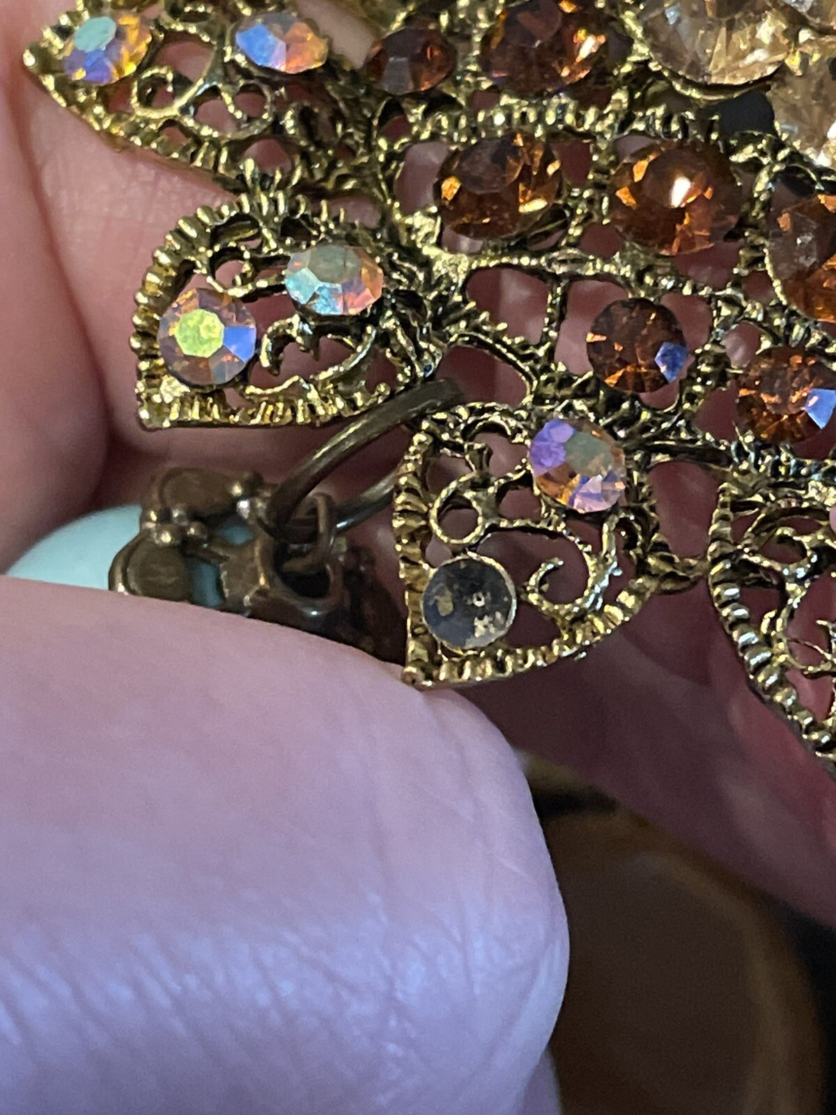 Plunder May Necklace Statement Chunky Rhinestone - image 6