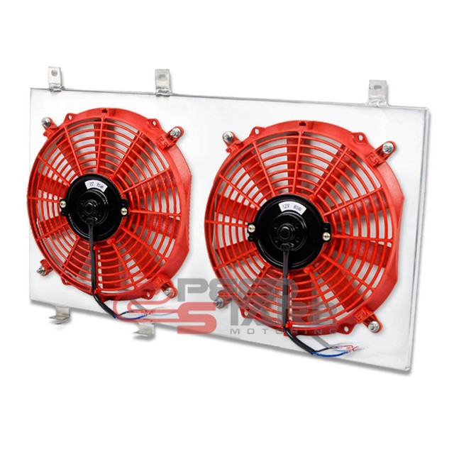 EVOLUTION EVO 7/8/9 IX MANUAL ALUMINUM RADIATOR 10BLADE RED COOLING