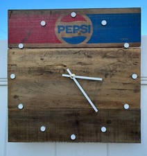 Pepsi Vintage Soda Crate Clock PC8