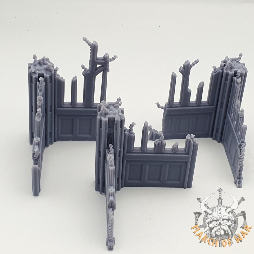 Sean H Bullough - 3D Printable Necron Terrain - DOW Themed Set