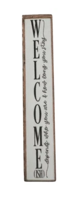 MELODY JANE Puppenhaus Willkommen Veranda Schild Miniatur Holz Bauernhaus Zubehör